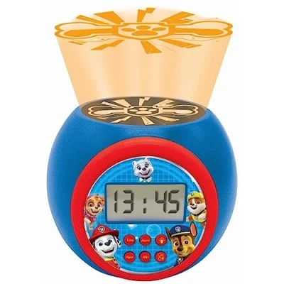 Afbeelding van Paw Patrol Projector Wekker Rood/Blauw
