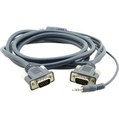 Image de Kramer C MGMA/MGMA Series 10 Câble VGA HD 15 (VGA), mini phone stereo 3.5 mm (M) pour 3 m moulé