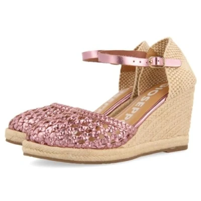 Afbeelding van Gioseppo Sandalen met sleehak, Dames, Maat: 36, Rosa Leer en textiel