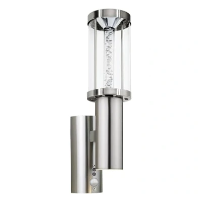 Afbeelding van EGLO Trono Stick Buitenverlichting Wandlamp Met Sensor 2 Lichts LED RVS