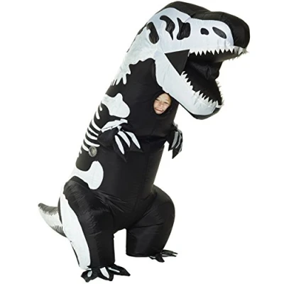 Afbeelding van Morph opblaasbaar T Rex kostuum voor kinderen, dinosauruskostuum, kostuum, dinosauruskostuum