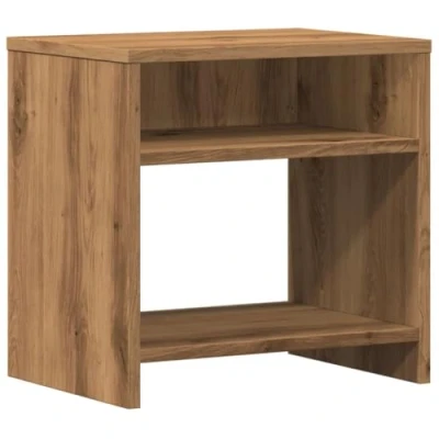 Image de vidaXL Table de chevet chêne artisanal 40x30x40 cm bois d&#039;ingénierie856528