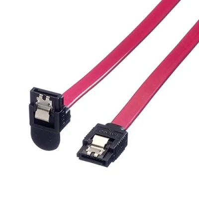 Afbeelding van ROLINE Int. SATA 6.0 Gbit/s HDD kabel met klick sluiting, haaks, 1 m