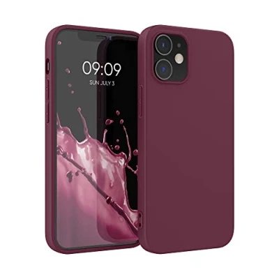Afbeelding van kwmobile telefoonhoesje geschikt voor Apple iPhone 12 / Pro Hoesje smartphone Back cover in wijnrood