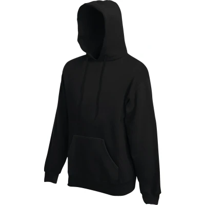 Afbeelding van Fruit Of The Loom Heren Premium 70/30 Sweatshirt Capuchon / Hoodie (Zwart) Maat 2XL