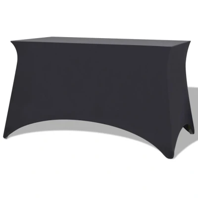 Afbeelding van Tafelhoes stretch antraciet 183x76x74 cm 2 st