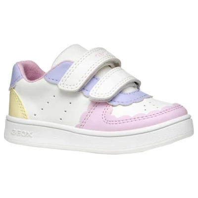 Afbeelding van Geox Sneakers laag voor kinderen, Maat: 23, White light yellow Kunststof/ textiel