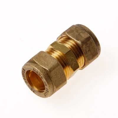 Afbeelding van Installatiebranche Rechte koppeling 2x knel 15 x 15mm