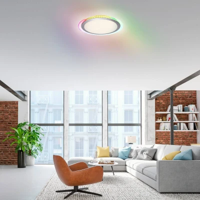 Afbeelding van LED plafondlamp Cyba Stars CCT RGB Zijlicht