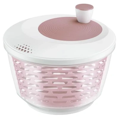 Afbeelding van Westmark Slacentrifuge, inhoud: 4,4 l, Ø 23,5 cm, kunststof, BPA vrij, spinderella, kleur: transparant/wit/roze, 2430226P