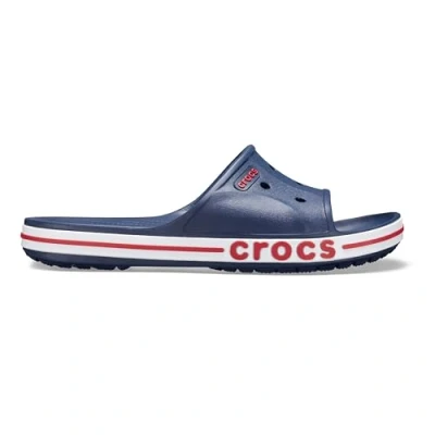 Afbeelding van Crocs Bayaband Badslippers, Maat: 38 39, Navy / pepper Kunststof