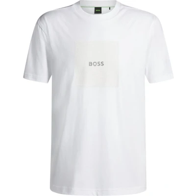 Afbeelding van BOSS TEE LOGO Tshirt print, Heren, Maat: 3XL, White