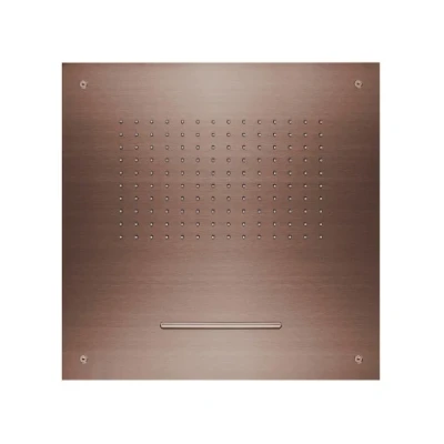 Afbeelding van SB Square 316 Regendouche inbouw met waterval 50x50cm plafond douchekop PVD koper 1208955318