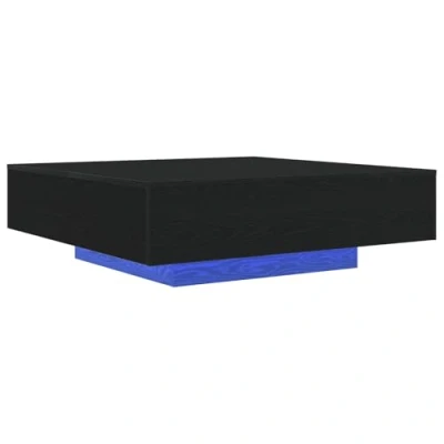 Afbeelding van vidaXL Salontafel Zwart eiken Bewerkt hout 100 x 31 cm