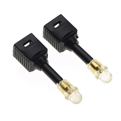 Afbeelding van TOSlink aansluiting tot 3,5 mm Mini Stecker Adapter, 2 stuks stekker naar adapter met goudpunt, stekkeradapter