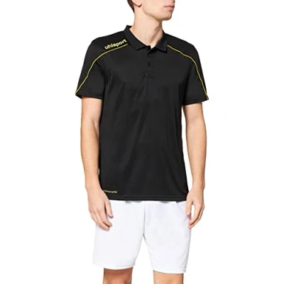 Afbeelding van Uhlsport Stream 22 Polo Heren Zwart / Geel Maat: 2XL