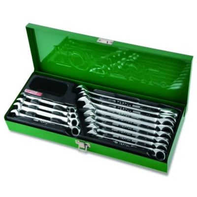 Afbeelding van TOPTUL GAAD1205 Set ratelringsteeksleutels 72 12 Met ratelfunctie 8, 9, 10, 11, 12, 13, 14, 15, 16, 17, 18, 19