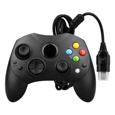 Afbeelding van OSTENT Wired Controller Gamepad Joystick S Type 2 A pour Microsoft Old Generation Console Xbox Jeux vidéo (Noir)