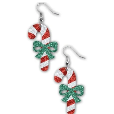 Afbeelding van Fiestas Guirca Oorbellen candy cane 1 paar
