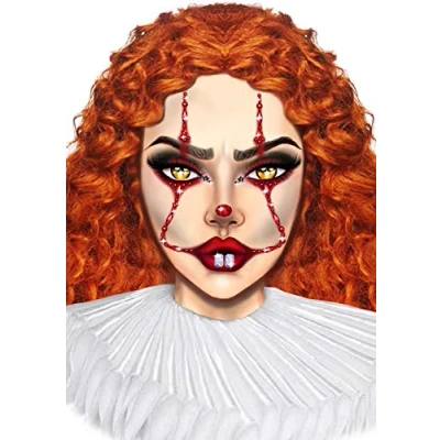 Afbeelding van Clown face jewels sticker