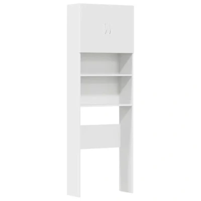 Image de vidaXL Meuble de machine à laver blanc bois d&#039;ingénierie859127