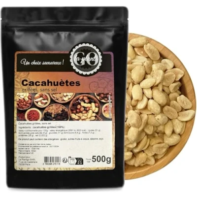 Afbeelding van Gegrilde pinda&#039;s (zonder zout) 500 g LA PLANTIGO