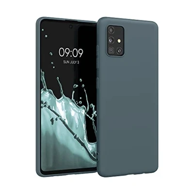 Afbeelding van kwmobile telefoonhoesje geschikt voor Samsung Galaxy A51 Hoesje smartphone Back cover in leisteen