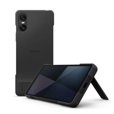 Image de Sony Xperia 10 VI Back Cover Zwart Met Standaard