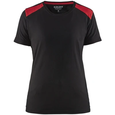 Afbeelding van Blaklader Dames T shirt 3479 1042 Zwart/Rood