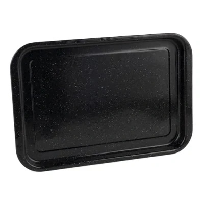 Afbeelding van Russell Hobbs CW11471 Romano Vitreous Enamel bakplaat, 36 cm, rechthoekige ovenschaal van geëmailleerd staal, ovenvast tot 230 C/thermostaat 8, zwart