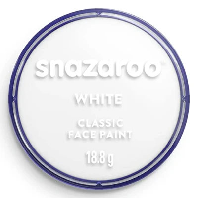 Afbeelding van Snazaroo Verf voor gezicht en lichaam, make up vermomming, kinderen volwassenen, blush 18 ml, kleur: wit