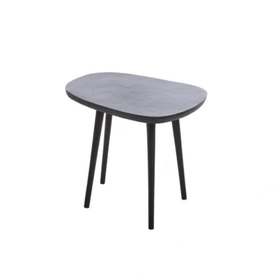 Afbeelding van Puno bijzettafel 48x32x37cm mat zwart