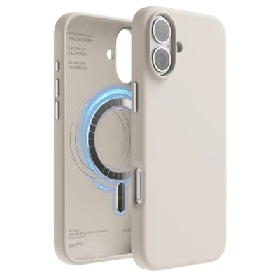 Afbeelding van elago Magnetische siliconen beschermhoes compatibel met iPhone 16 Plus Case 6,7 inch, alle MagSafe accessoires Ingebouwde magneten, zachte handgreep, schokbestendig