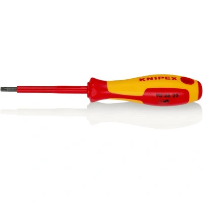 Image de KNIPEX 98 26 25 tournevis pour vis Torx avec poignée isolée à plusieurs composants, testé VDE bruni 185 mm