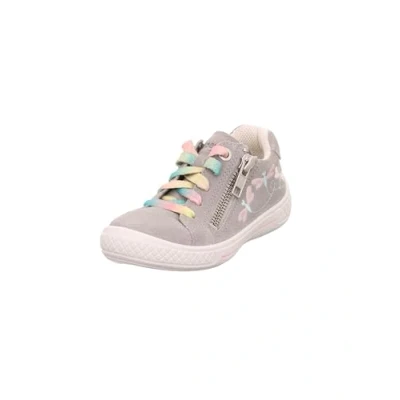 Afbeelding van Superfit Tensy Sneakers laag voor kinderen, Maat: 31, Grau/rosa Veloursleer