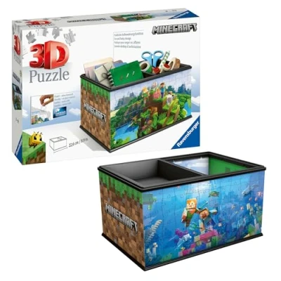 Afbeelding van Opbergdoos Minecraft (kinderpuzzel): Erlebe Puzzeln in de 3. Afmetingen
