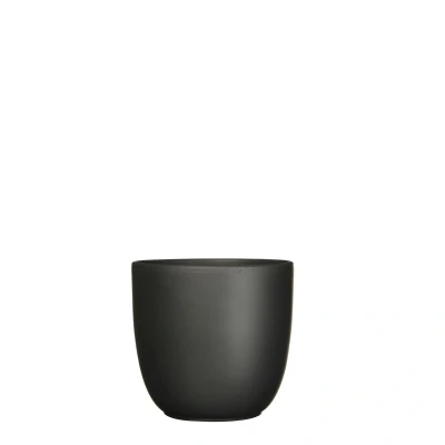Afbeelding van Bloempot Pot rond es/15 tusca 16 x 17 cm zwart mat Mica Decorations