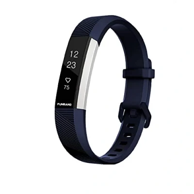 Afbeelding van FunBand Bandje voor Fitbit Alta HR en Alta, zachte siliconen band, reserveband, verstelbaar, sporthorloge smartwatch (1 stuk, blauw)