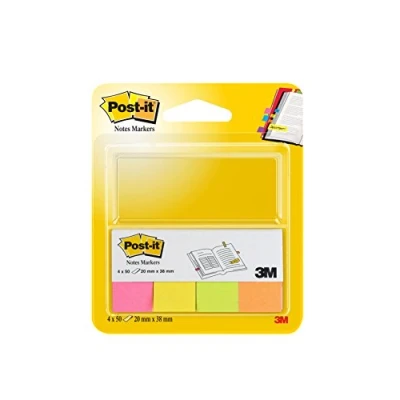 Afbeelding van Post it Pagemarker aus Papier, 20 x 38 mm, Neonfarben