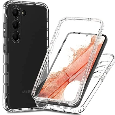 Afbeelding van XINNI Rugged volledig omhulsel voor Samsung Galaxy S23+(Plus) 5G biedt 360 graden stootbescherming, met geïntegreerde schermbeschermer en buitenbumper, Kristal