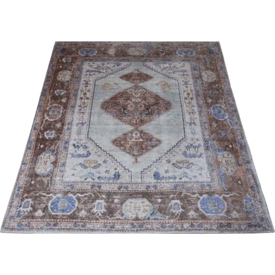 Afbeelding van Veer Carpets Vloerkleed Karaca Purple/Brown 07 200 x 290 cm