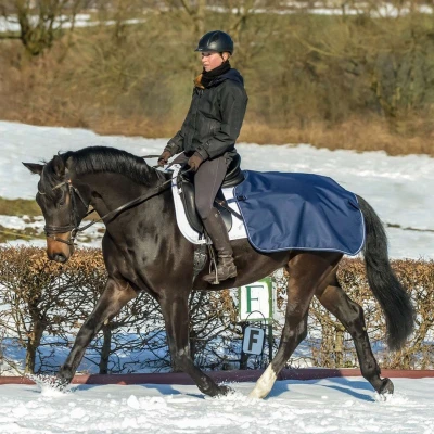 Afbeelding van Bucas Quarter Sheet Nierdeken S Navy Bovenlengte: 125 cm &amp; Onderlengte: 168