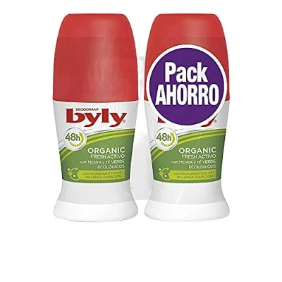 Afbeelding van Deodorant Roller Organic Extra Fresh Activo Byly (2 uds)