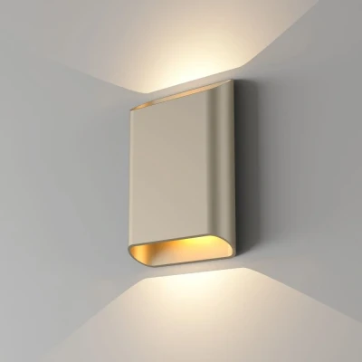 Afbeelding van Artdelight Wandlamp Diaz Champagne Led 2 x 6Watt