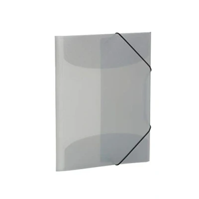 Image de HERMA Chemises à élastique Translucide en Gris, A3, plastique robuste, avec 3 rabats intérieurs, 1 porteé de chemise