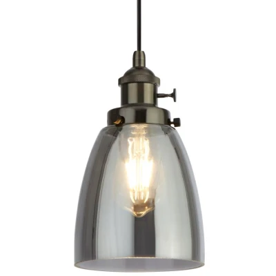 Afbeelding van Searchlight Pendants Hanglamp Ø 14 X 150 Cm Zwart