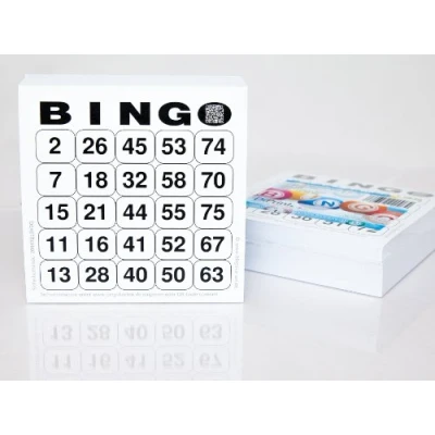 Afbeelding van DiPrint 200 Grote Gedrukte Bingo Kaarten Systeem 25 van 75