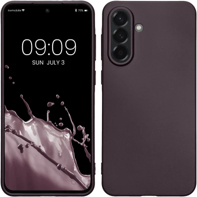 Afbeelding van kwmobile telefoonhoesje geschikt voor Samsung Galaxy A36 5G Hoesje smartphone Back cover in metallic braam