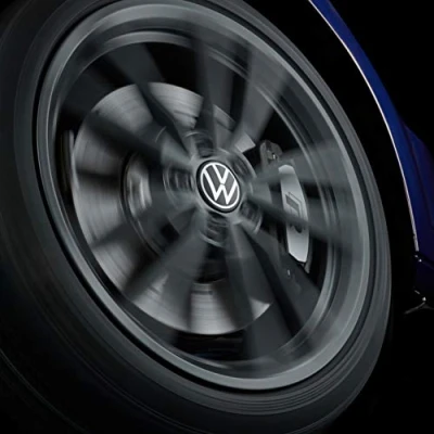 Afbeelding van Volkswagen 000071213D Dynamische naafdop voor LML velgen met staand logo