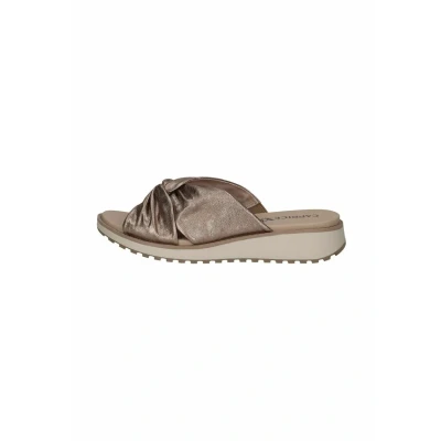 Afbeelding van Caprice Dames 9 27202 42 plateausandalen voor dames, Metalen taupe